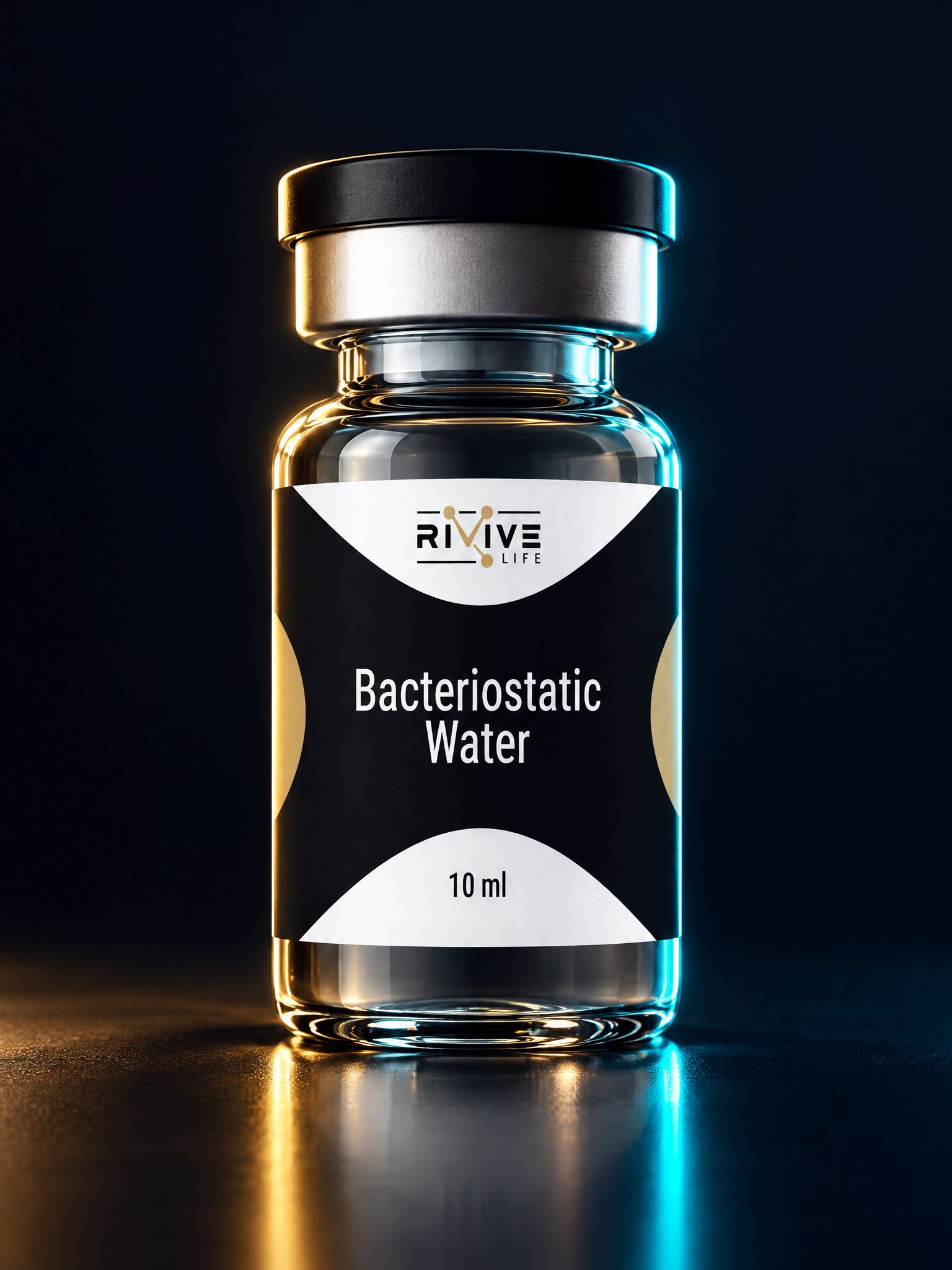 Флакон Bacteriostatic water 10 мл с прозрачной жидкостью, RUO Grade