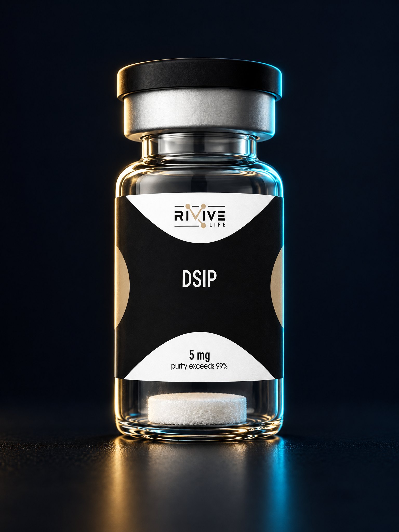 Флакон DSIP 5 mg с белым лиофилизатом