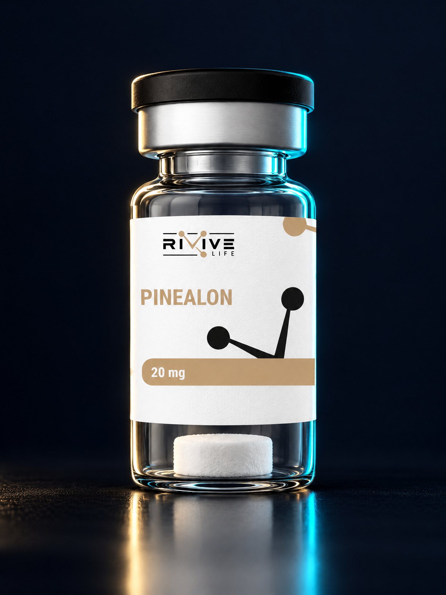 Флакон Pinealon 20 mg с белым лиофилизатом