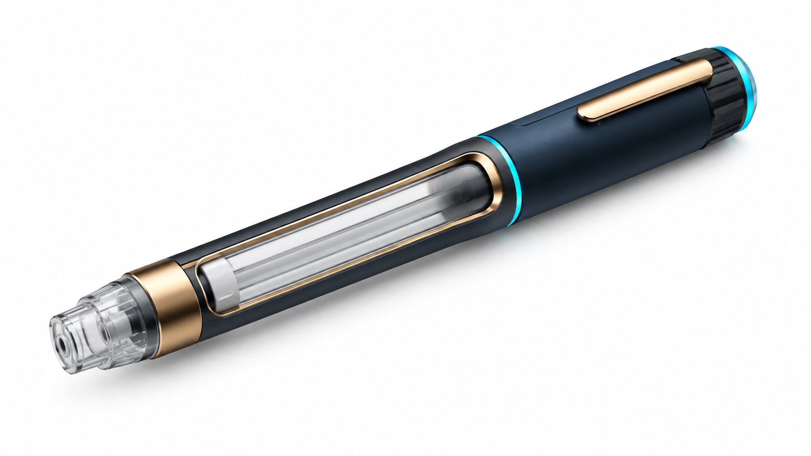 Пустой корпус ручки HumaPen Luxura на тёмном фоне