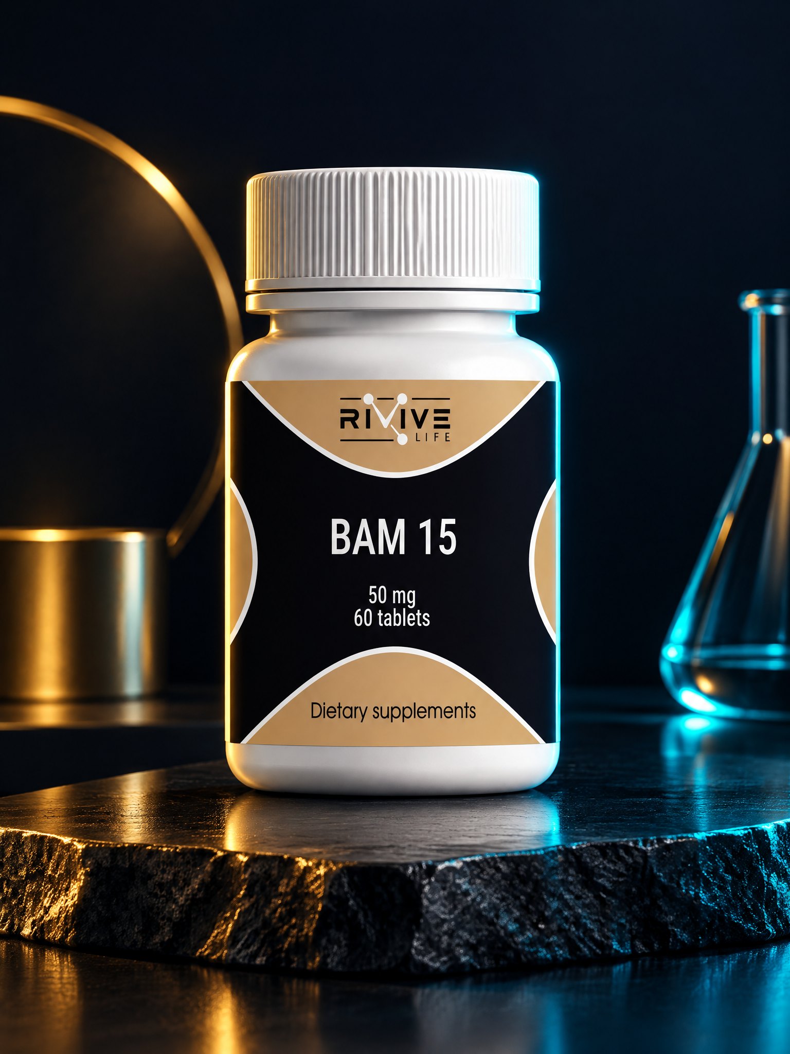 Флакон BAM15, таблетки 50 мг × 60, HPLC ≥99.0%, RUO Grade