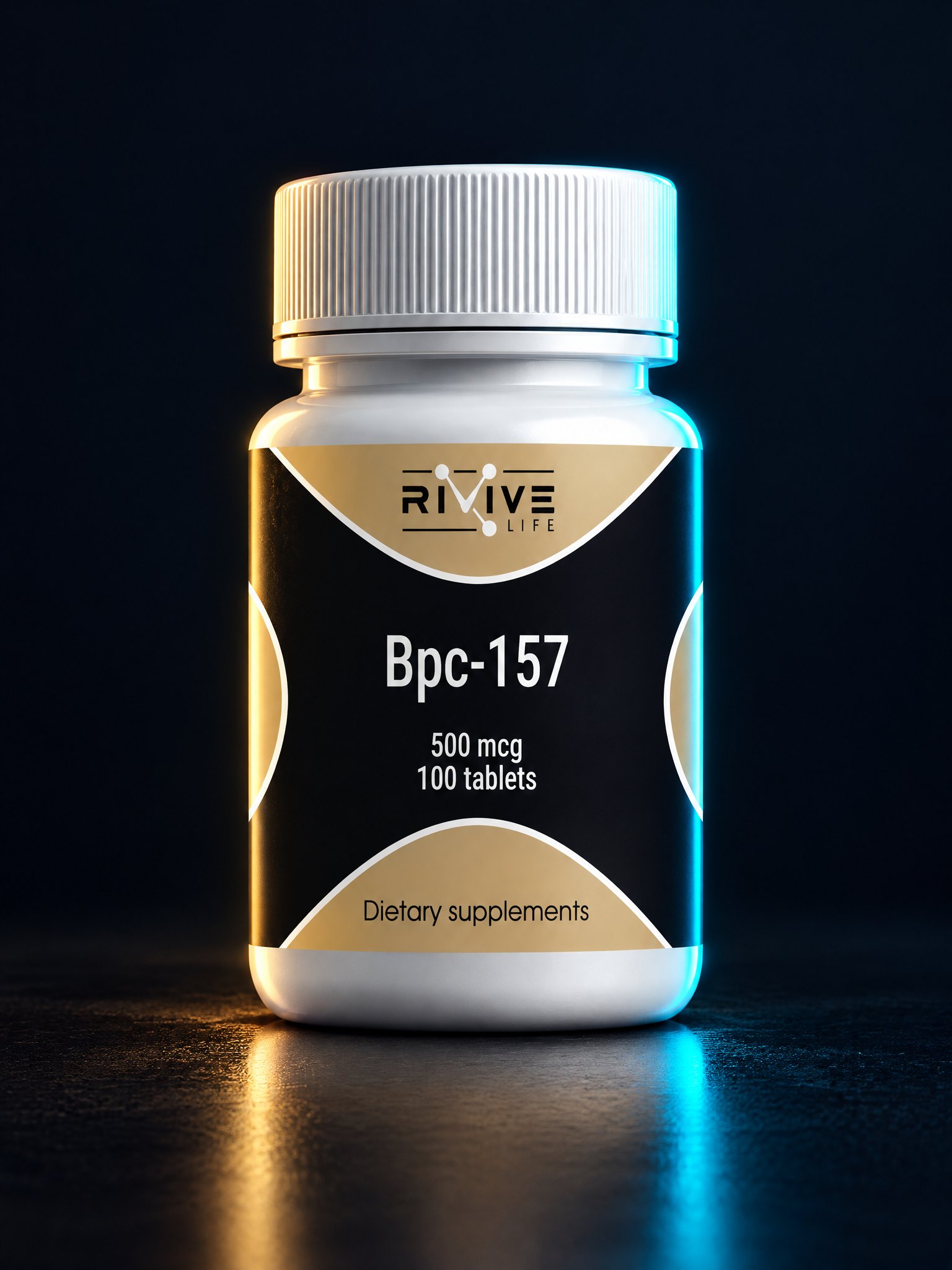 Упаковка BPC-157, таблетки 500 мкг × 100, HPLC ≥99.0%, RUO Grade