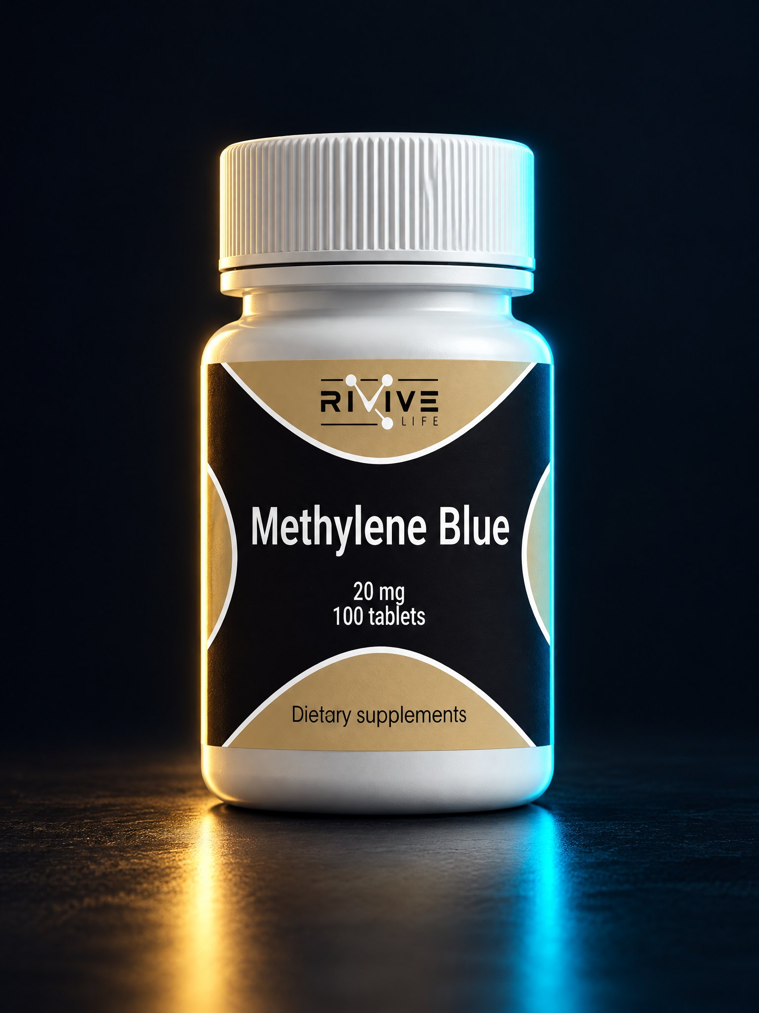 Methylene blue, таблетки 20 мг × 100, упаковка RUO Grade