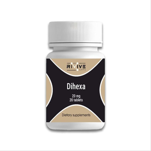 Предметная съёмка Dihexa 20mg x 25 tablets — каталог Peptidy